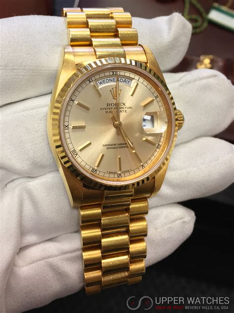 value of gold presidential rolex|Rolex day date gold price.